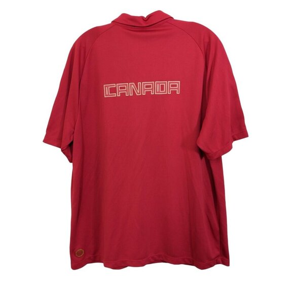 Team Canada Olympics Mens Size XL Golf Polo Shirt Red HBC Official Outfitter - Picture 2 of 7